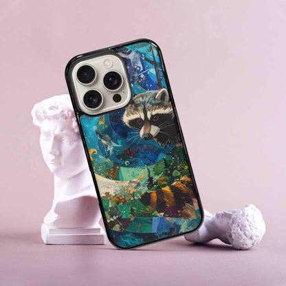 iPhone 16 Pro Case — Raccoon Bandit Raccoon Bandit Pattern Hundreds, Original Design Phone Case