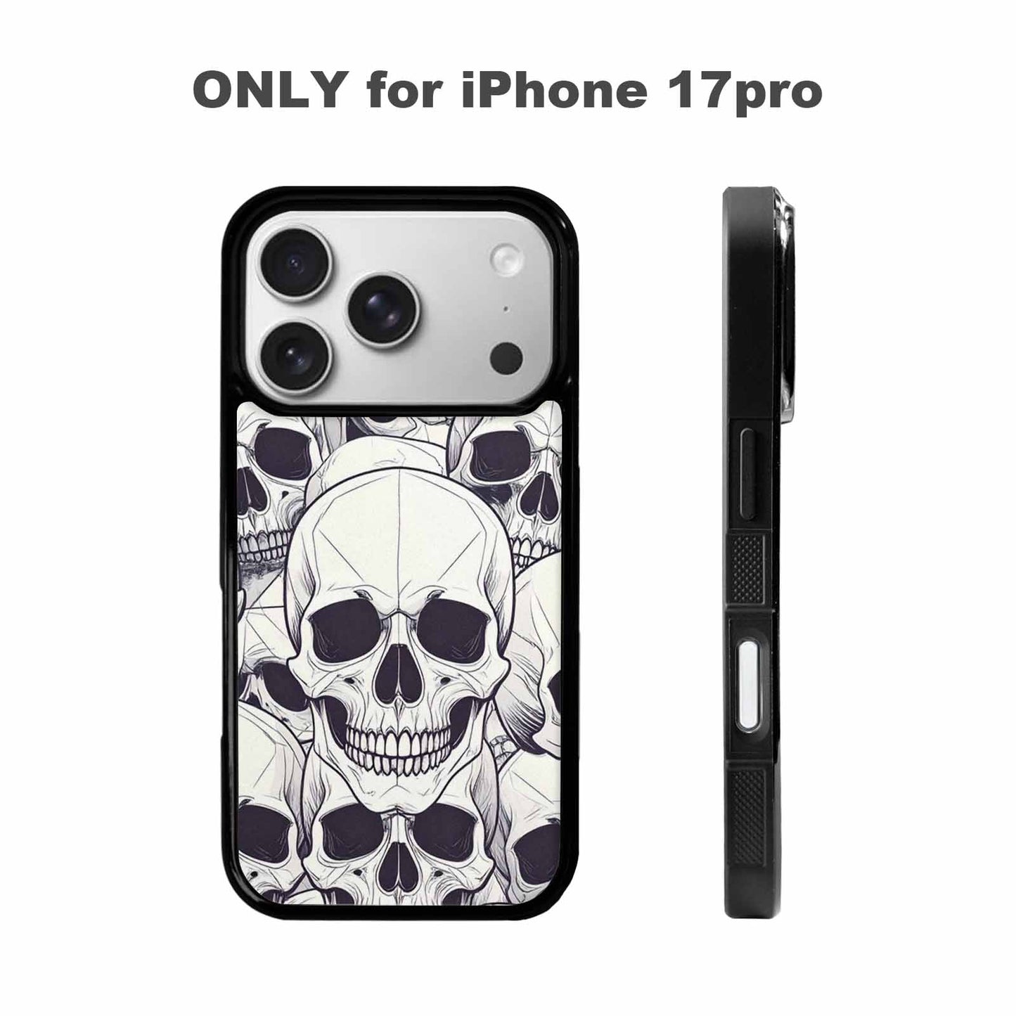 iPhone 17 Pro Case — Skull Dark Art Gothic Print Gothic, Original Design Phone Case