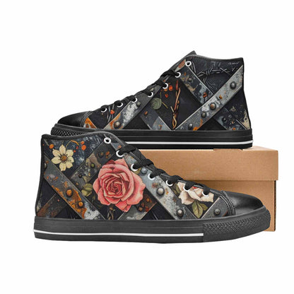 WOMEN'S Barbed Wire Chain High Top Canvas Y2K Sneakers