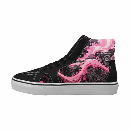MEN'S Van Gogh Swirl High Top Canvas Neon Fantasy Shoes