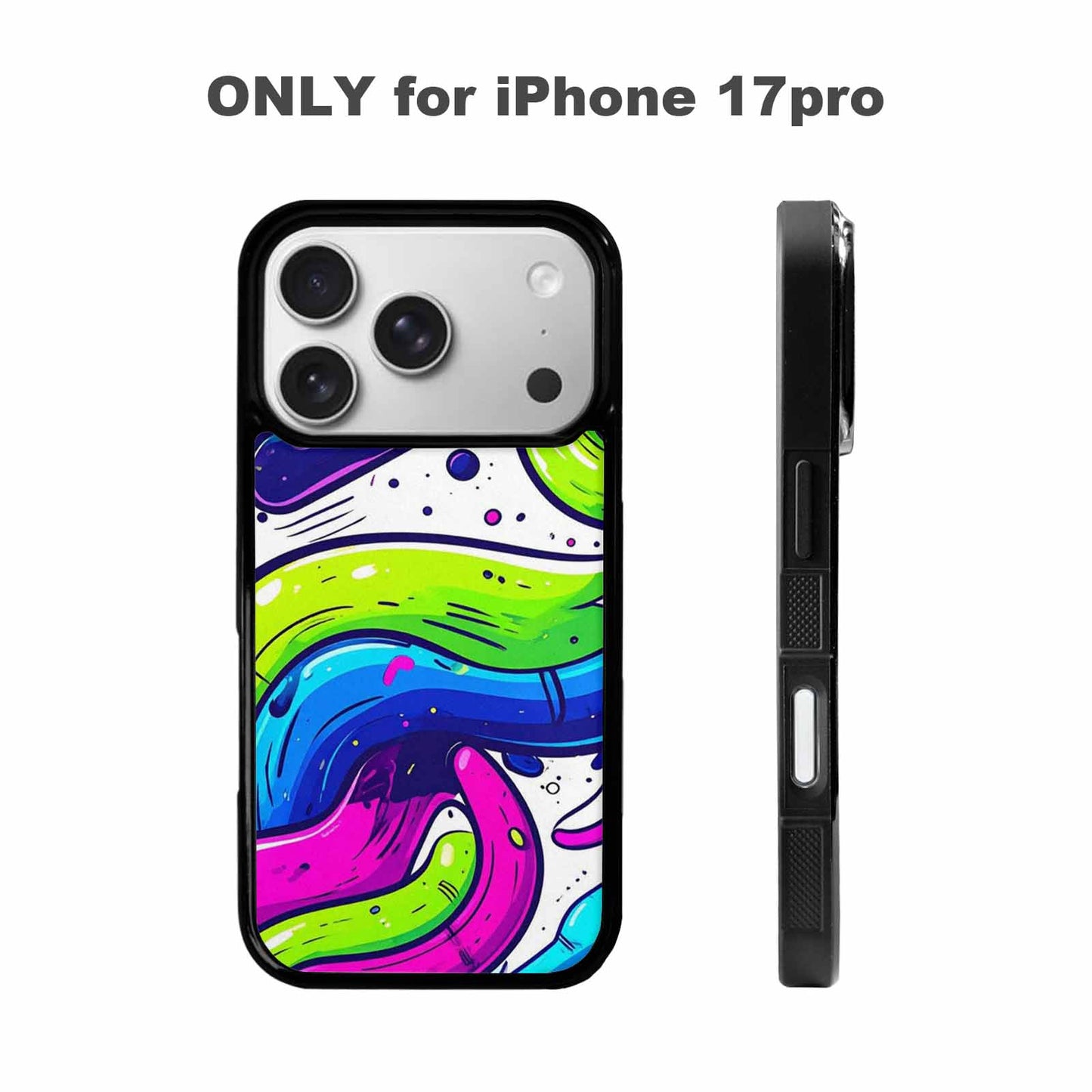 iPhone 17 Pro Case — Acid Wash Cartoon Tie Dye, Original Design Phone Case