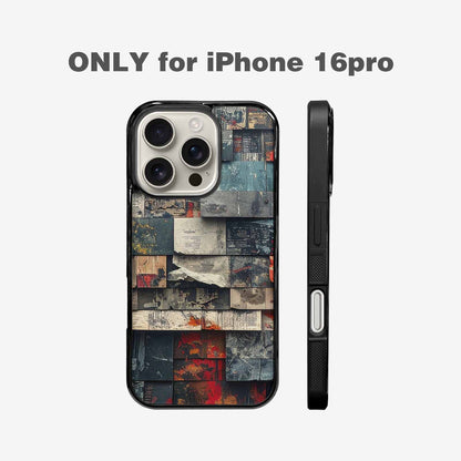 iPhone 16 Pro Case — Distressed Grunge Texture Pattern Hundreds Of, Personalized Phone Case