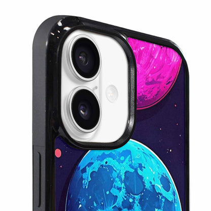 iPhone 17 Case — Neon Winter Moon Cartoon Cute, Custom Art Phone Cover