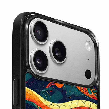 iPhone 17 Pro Max Case — Hippie Serpent Pulse Original Art, Custom Printed Phone Case