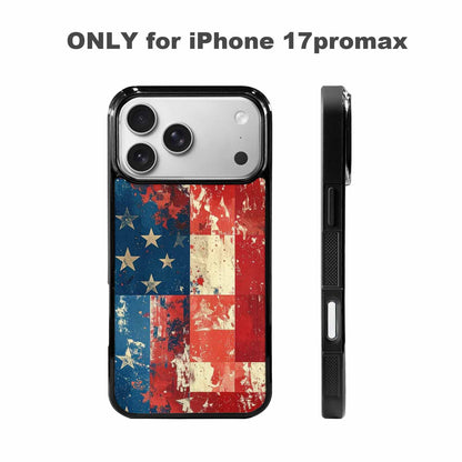 iPhone 17 Pro Max Case — Small American Flag Stars Galaxy Space, Customized Protective Case