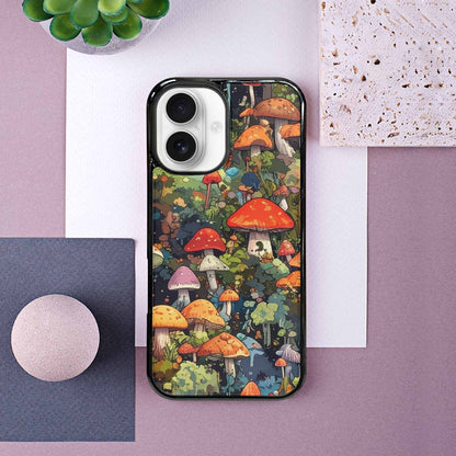 iPhone 16 Case — Mushrooms Camomushrooms Patter Big, Custom Designed Case Cover