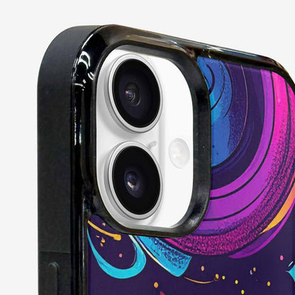 iPhone 16 Plus Case — 1970s Disco Cartoon Art Pattern, Custom Made Phone Cover