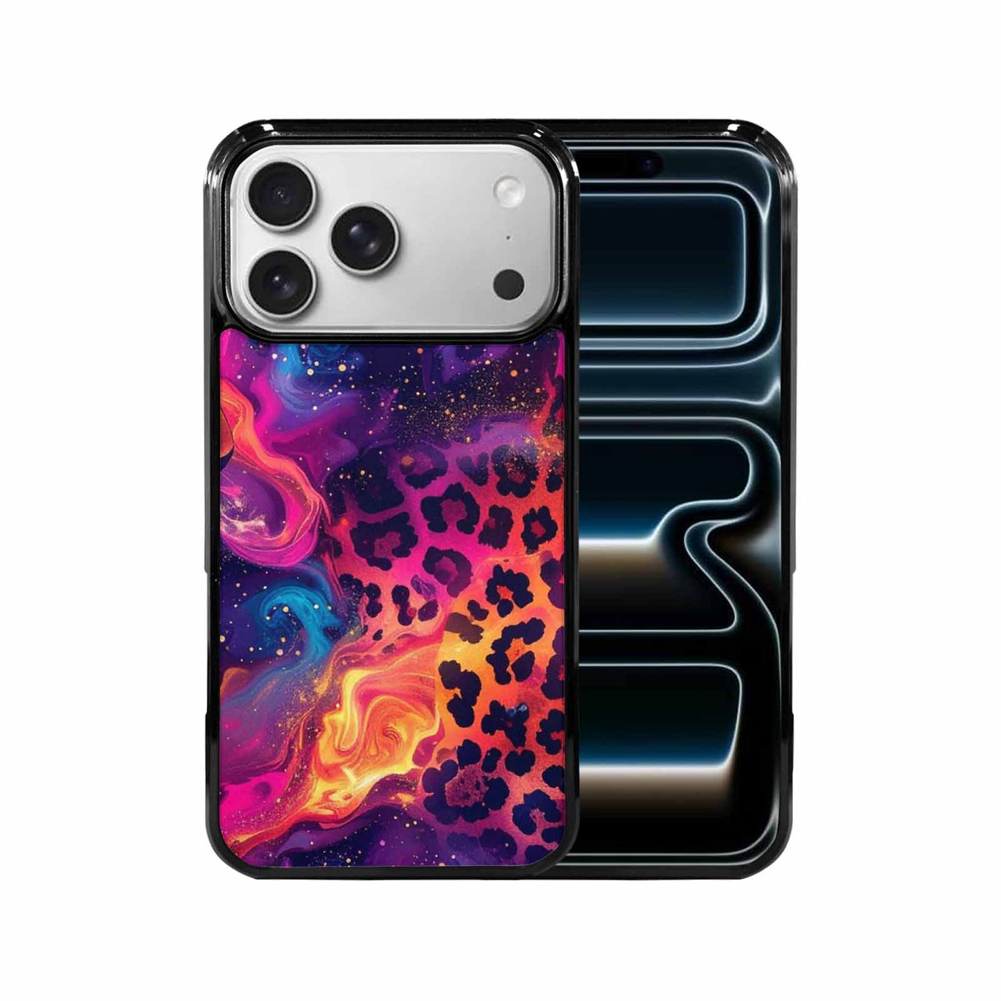 iPhone 17 Pro Max Case — Leopard Print Galaxy Seamless Animal Print, Custom Designed Case Cover