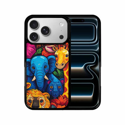 iPhone 17 Pro Case — Seamless Tileable Pattern Of Overlapping Cartoon, Custom Phone Case