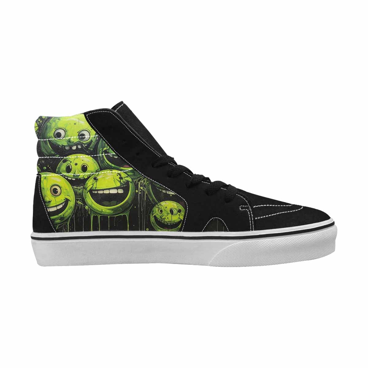 MEN'S Melting Moon Smiley High Top Canvas Aesthetic Shoes