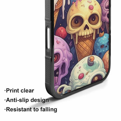 iPhone 17 Case — Ice Cream Monsters Skullsmelti Gothic Skulls, Custom Designed Case Cover