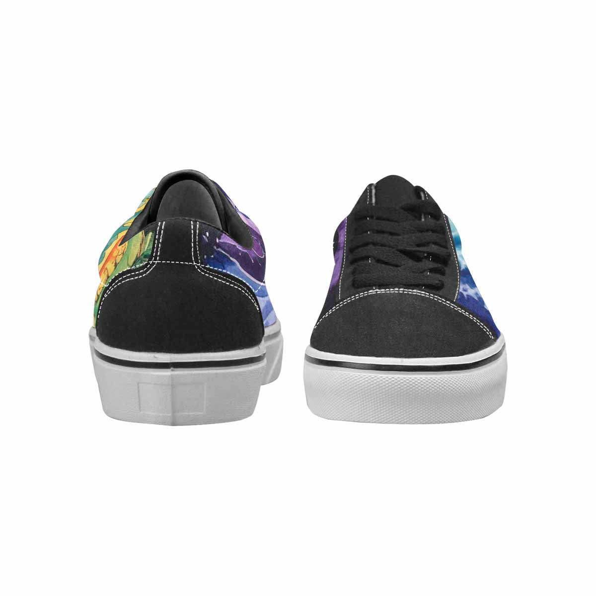 WOMEN'S Tie Lace-Up Canvas Neon Fantasy Custom Shoes