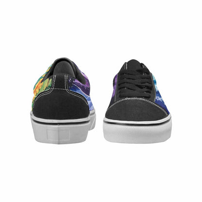 WOMEN'S Tie Lace-Up Canvas Neon Fantasy Custom Shoes