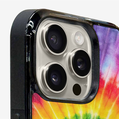 iPhone 16 Pro Max Case — A1 Fly Rainbow Spiral Tie Dye, Custom Printed Phone Case