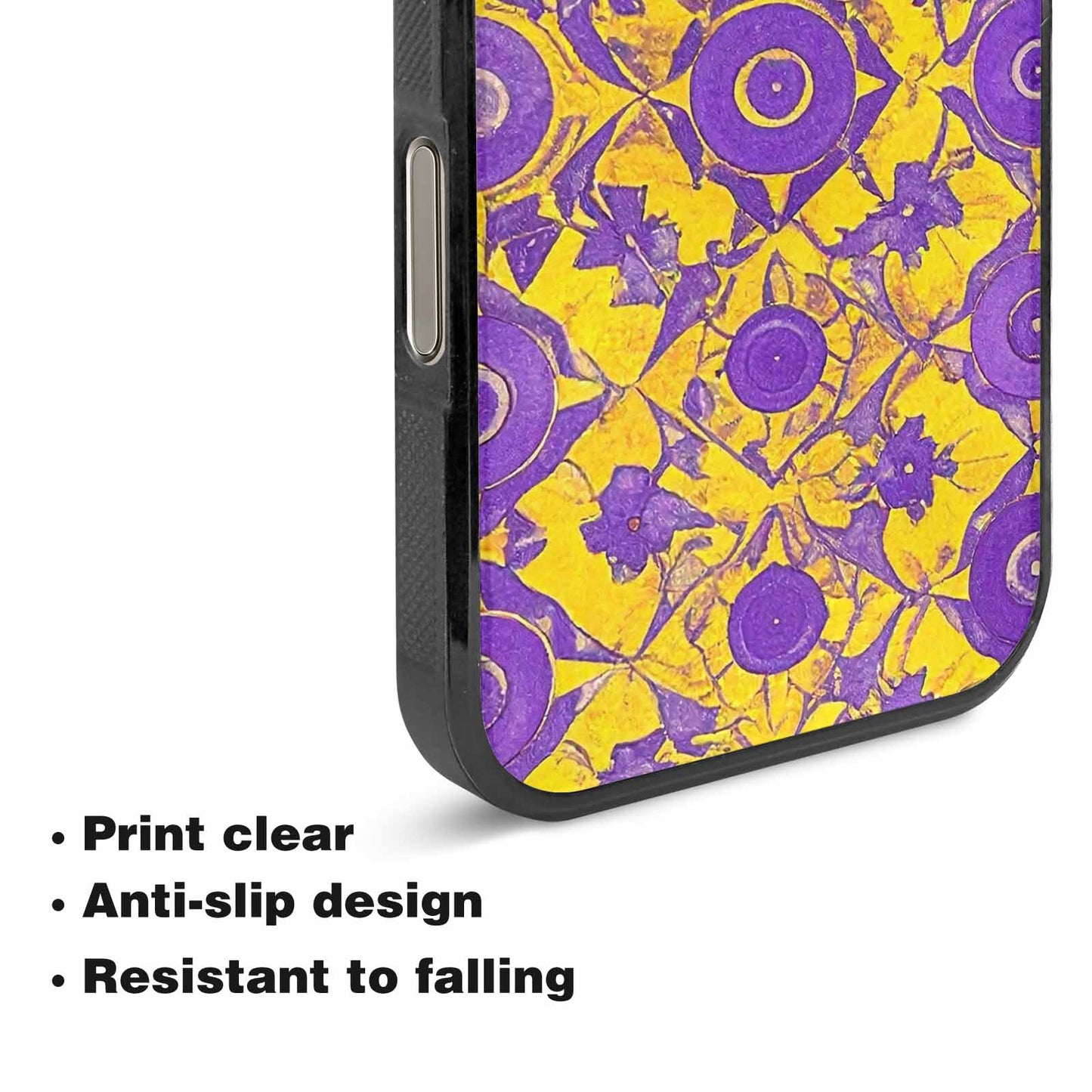 iPhone 16 Pro Case — Intersex Flag Color Theme Small Rainbow, Custom Designed Case Cover