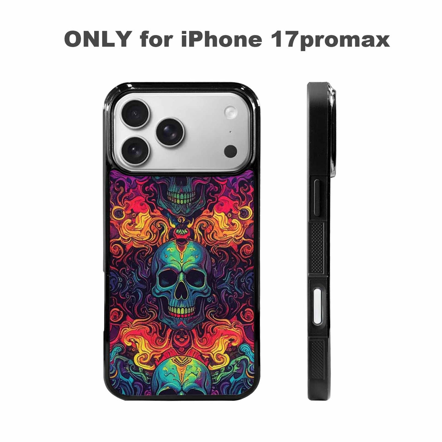 iPhone 17 Pro Max Case — Skull Dark Art Gothic Print Gothic, Custom Print Case Cover