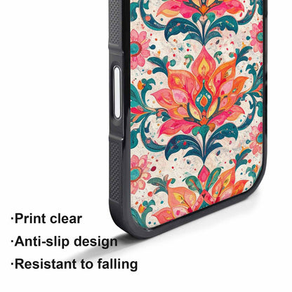 iPhone 17 Pro Case — Marble Floral, Custom Printed Phone Case