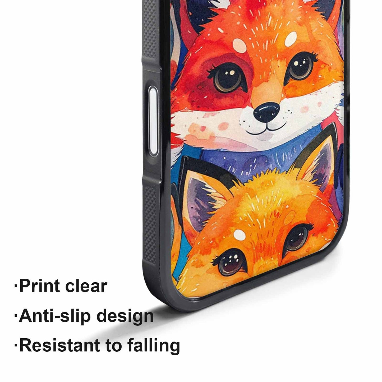 iPhone 17 Air Case — Watercolor Kawaii Fox Faces Watercolor Abstract, Personalized Phone Case