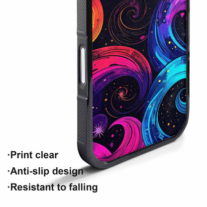 iPhone 17 Air Case — Rose Galaxy Art Seamless Pattern Galaxy, Customized Protective Case