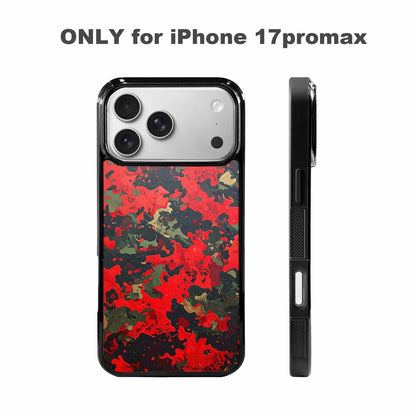 iPhone 17 Pro Max Case — Small Military Camouflage Blotch Camo, Customized Protective Case