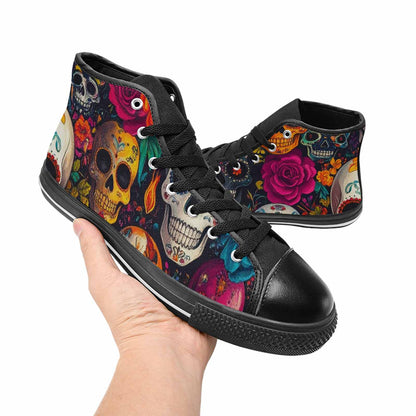 MEN'S Skull High Top Canvas Aesthetic Shoes