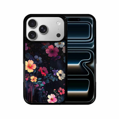 iPhone 17 Pro Case — Shadowy Glitch Floral Pattern Hundreds Floral, Original Design Phone Case