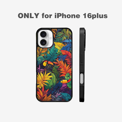 iPhone 16 Plus Case — Toucan Jungle Toucan Jungle Pattern Hundreds, Personalized Phone Case