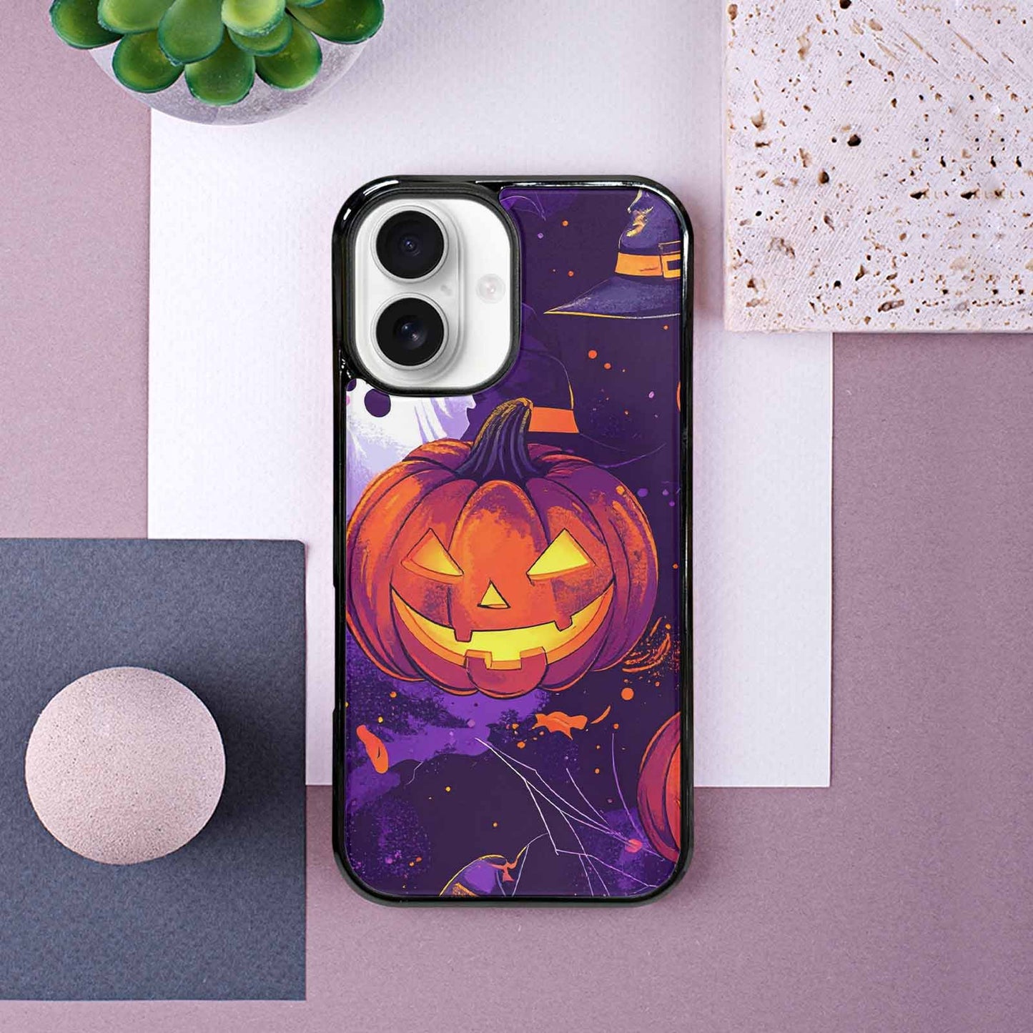 iPhone 16 Case — Halloween Art Print Edge To Edge, Customized Protective Case