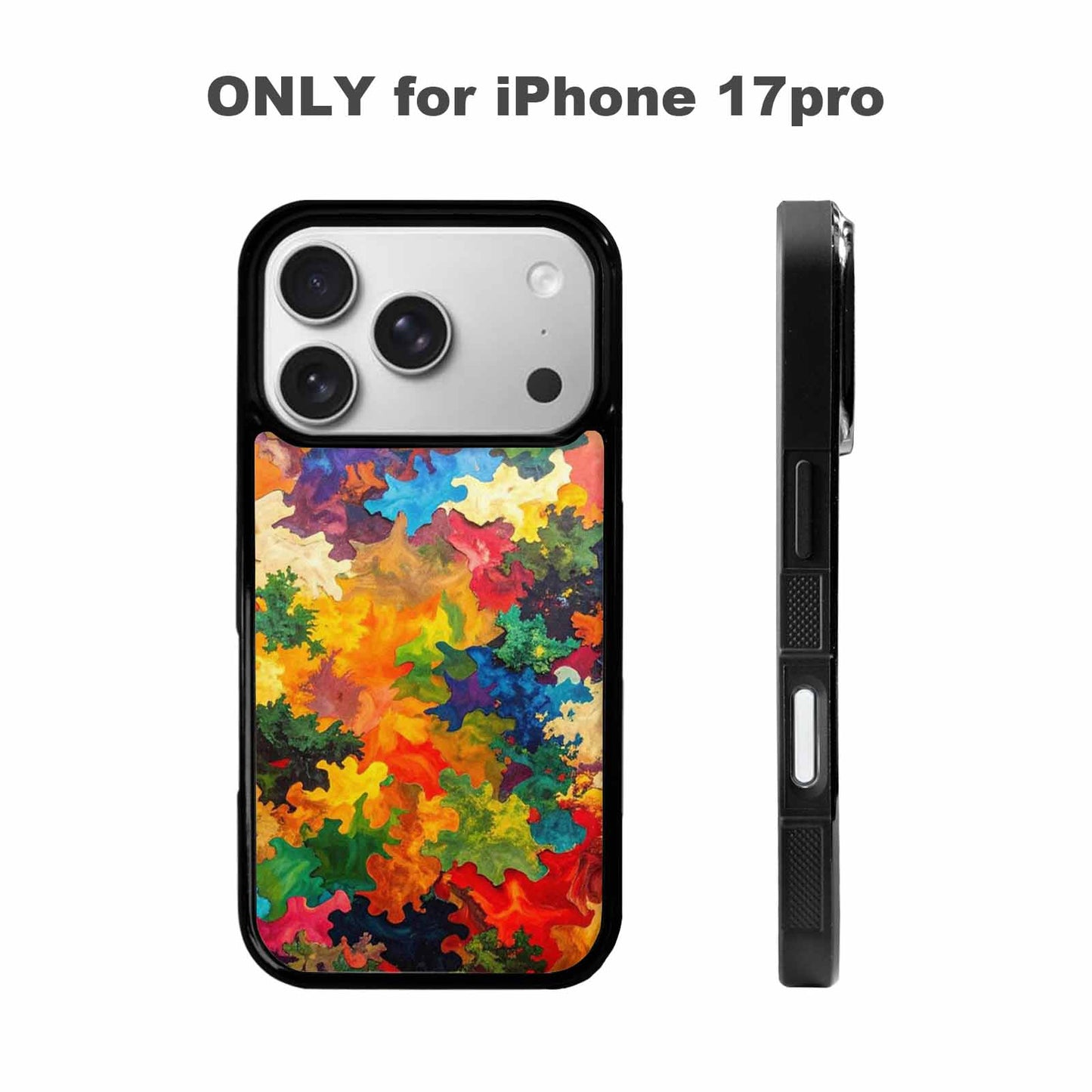 iPhone 17 Pro Case — Camo Patches Full Color Vibrant Camo, Custom Made Phone Cover