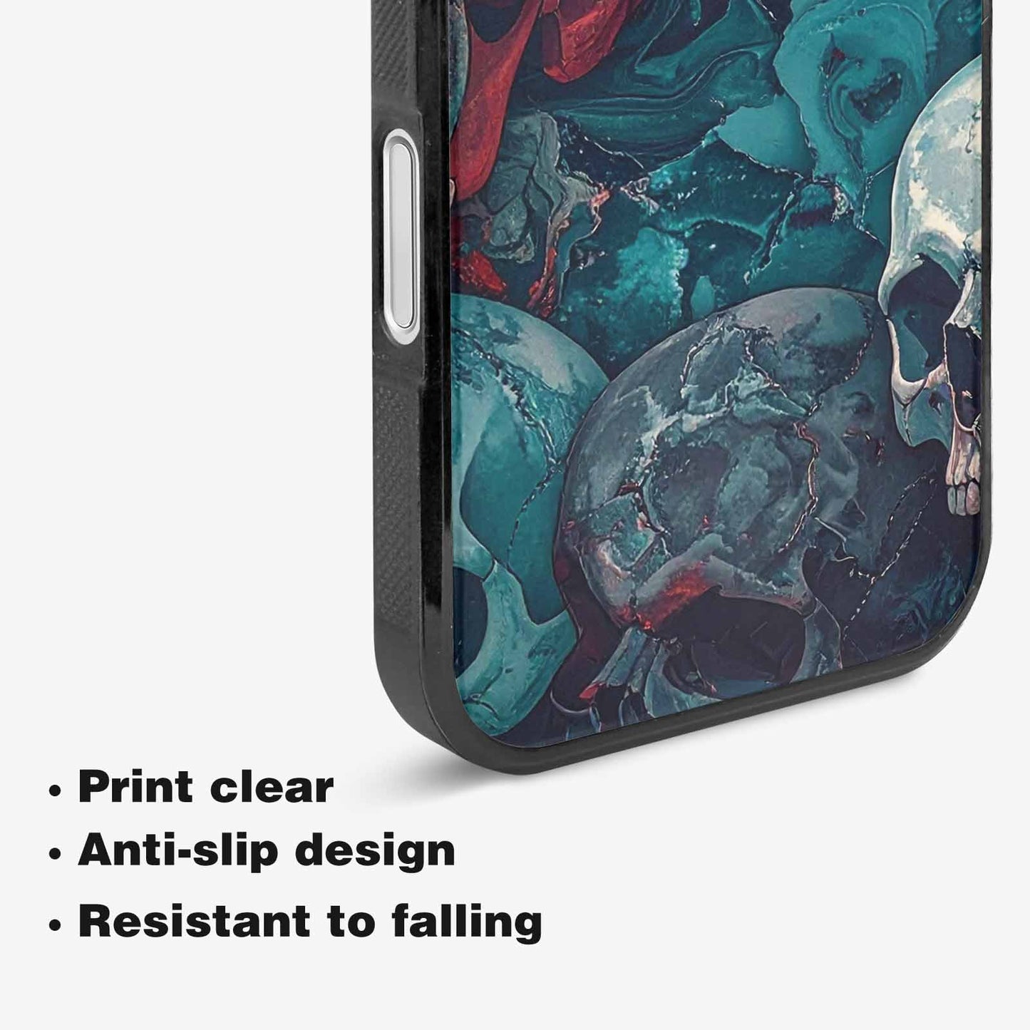 iPhone 16 Case — Marble Skull Custom, Custom Designed Case Cover