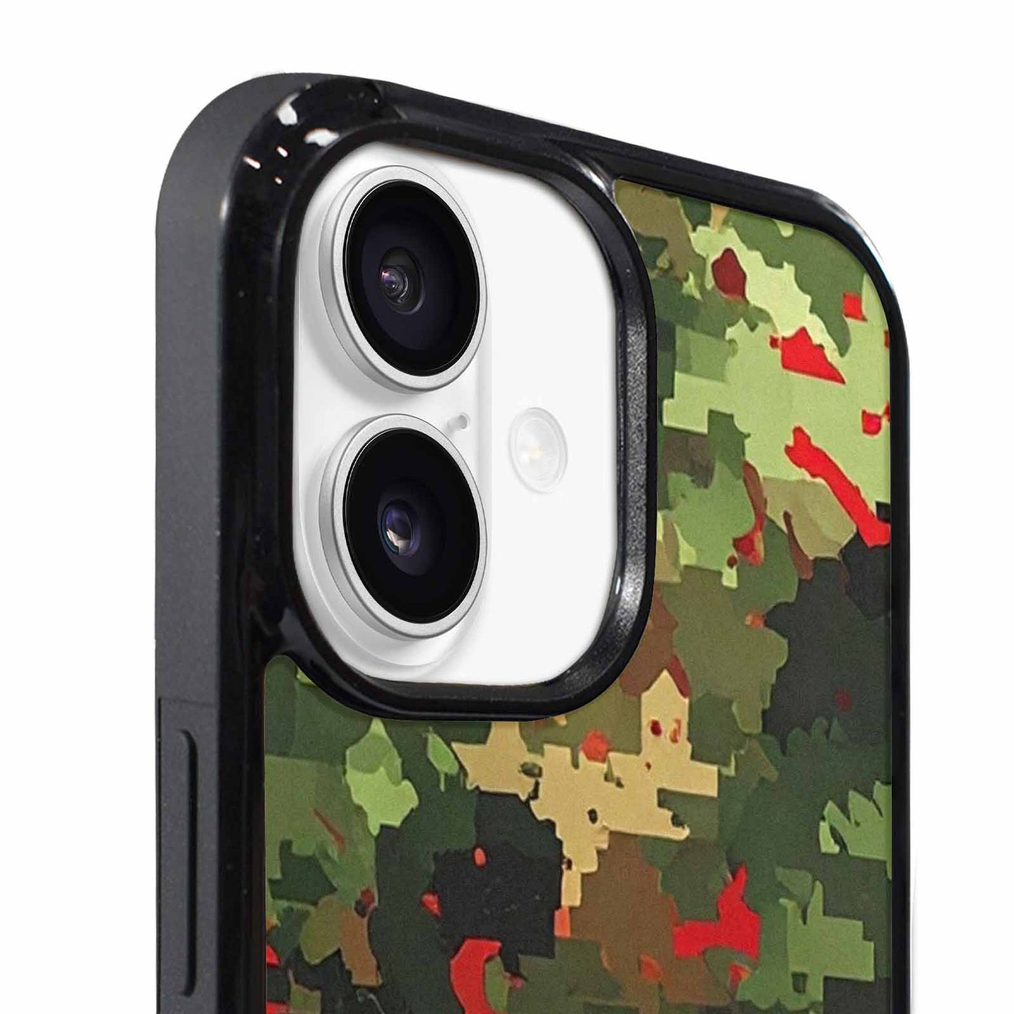 iPhone 17 Case — Small Military Camouflage Blotch Camo, Custom Printed Phone Case