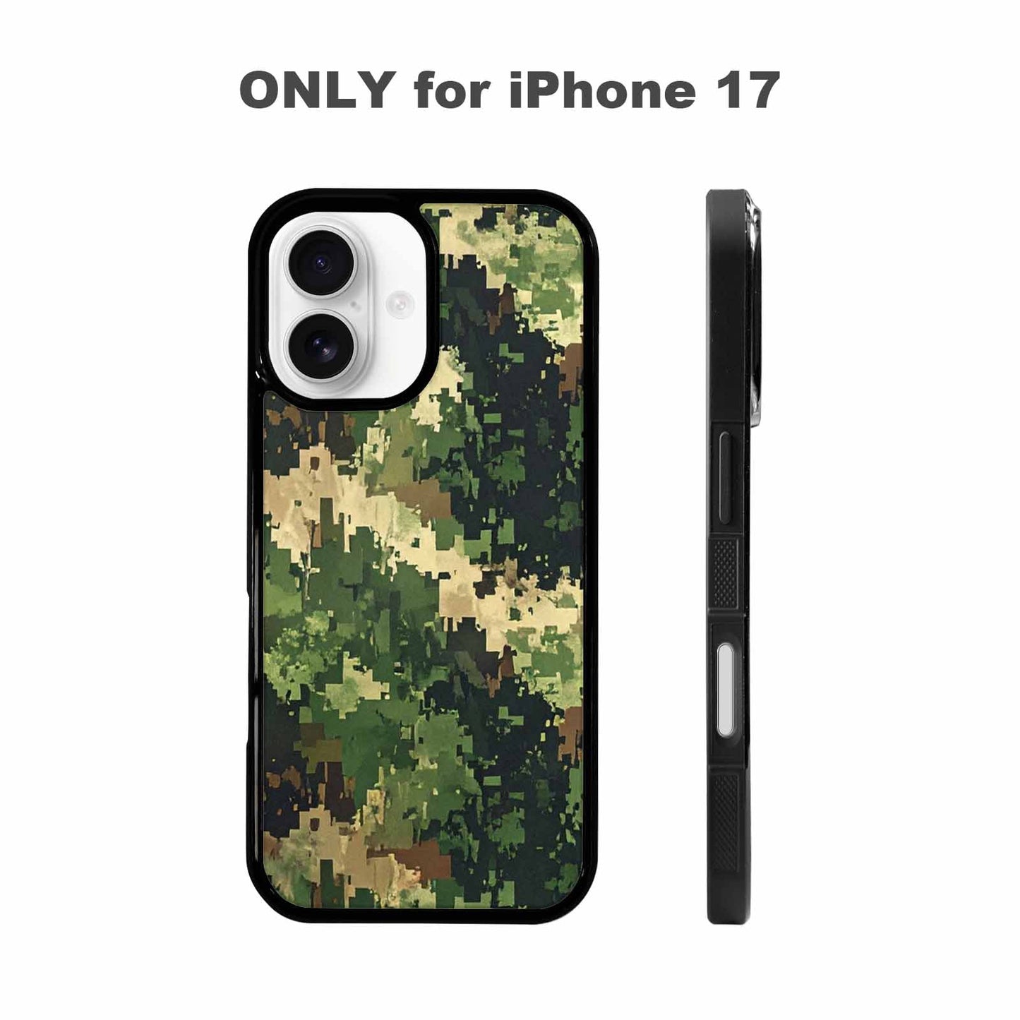 iPhone 17 Case — Small Military Camouflage Blotch Camo, Custom Phone Case