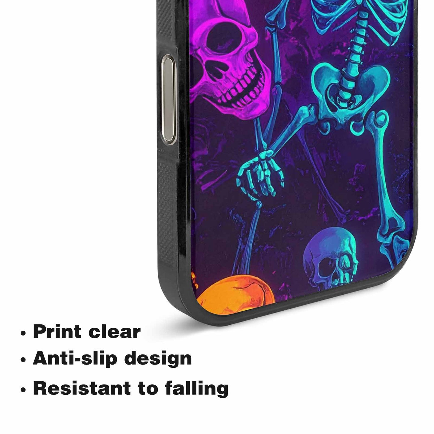 iPhone 16 Pro Max Case — Glowing Skeleton Pattern Hundreds Of Small, Unique Phone Case Design