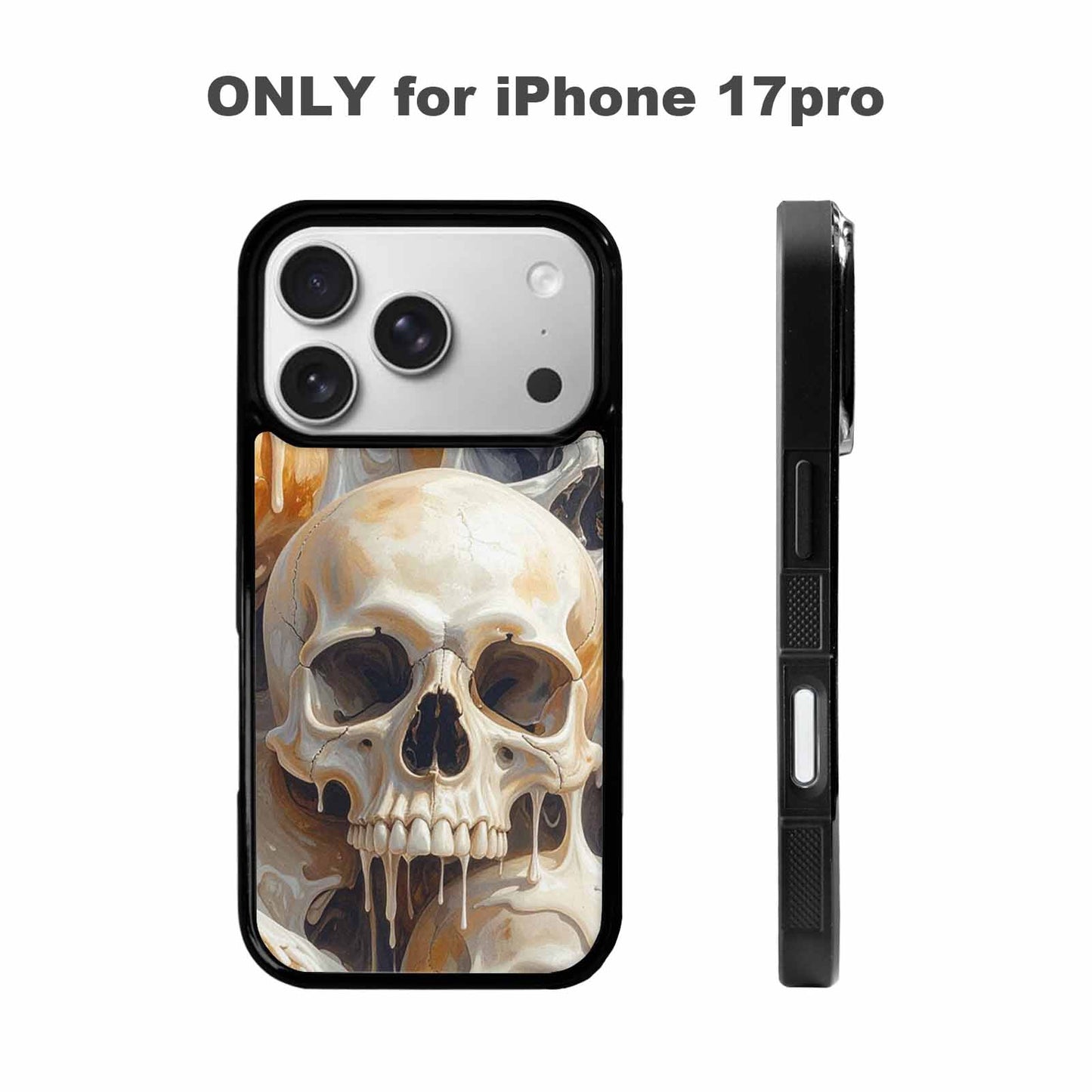 iPhone 17 Pro Case — Seamless Tileable Pattern Of Overlapping Gothic, Custom Print Case Cover
