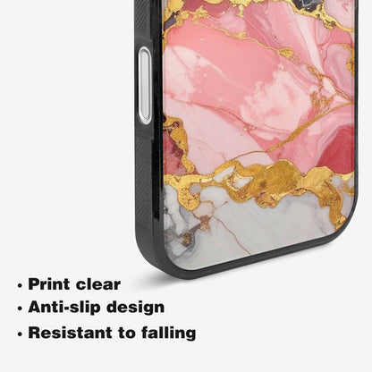 iPhone 16 Plus Case — Marble Vein Marble Veins Pattern Hundreds, Custom Printed Phone Case