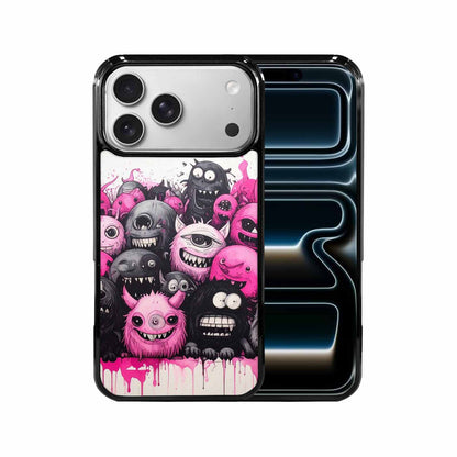 iPhone 17 Pro Max Case — Monsters (general) Black &amp; Cartoon Cute, Custom Phone Case