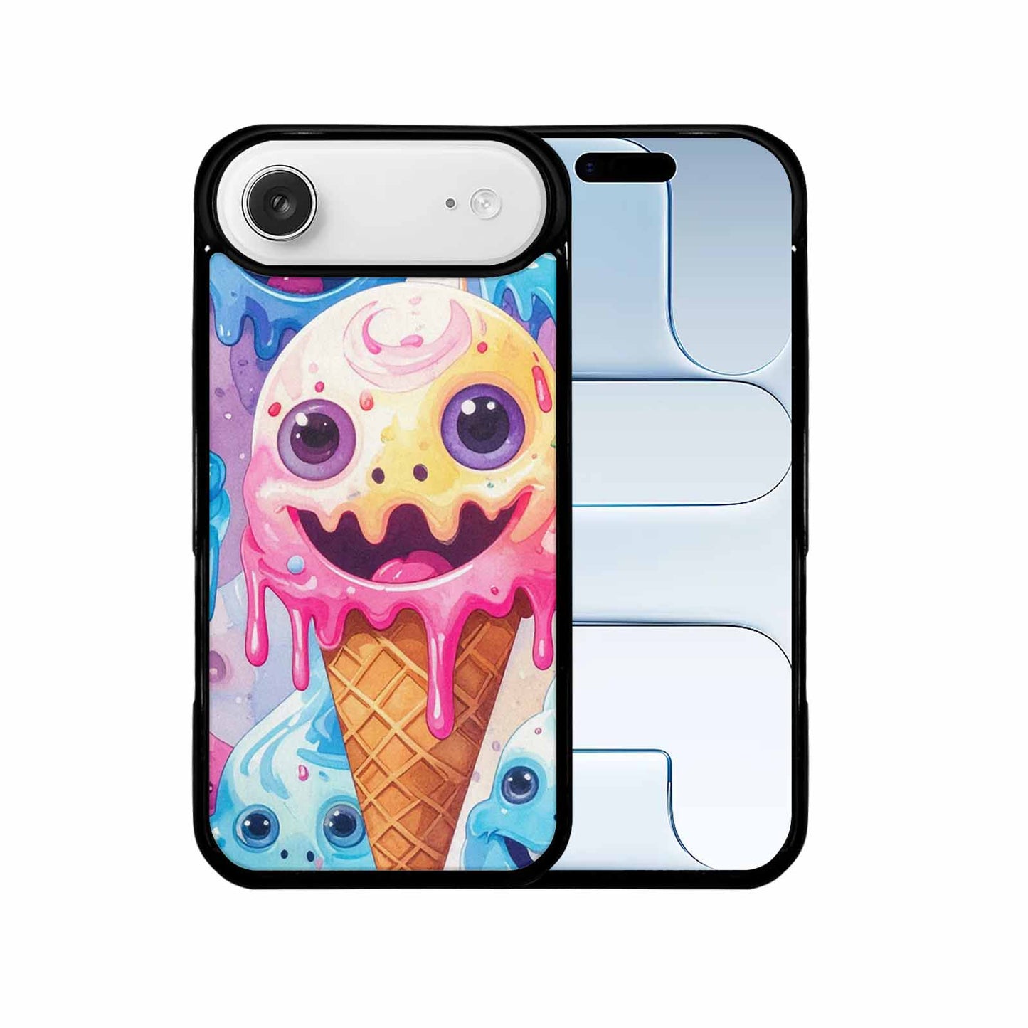 iPhone 17 Air Case — Melting Icecream Cone Monster Original Art, Custom Designed Case Cover