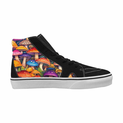 MEN'S Mushrooms High Top Canvas Grunge Custom Shoes