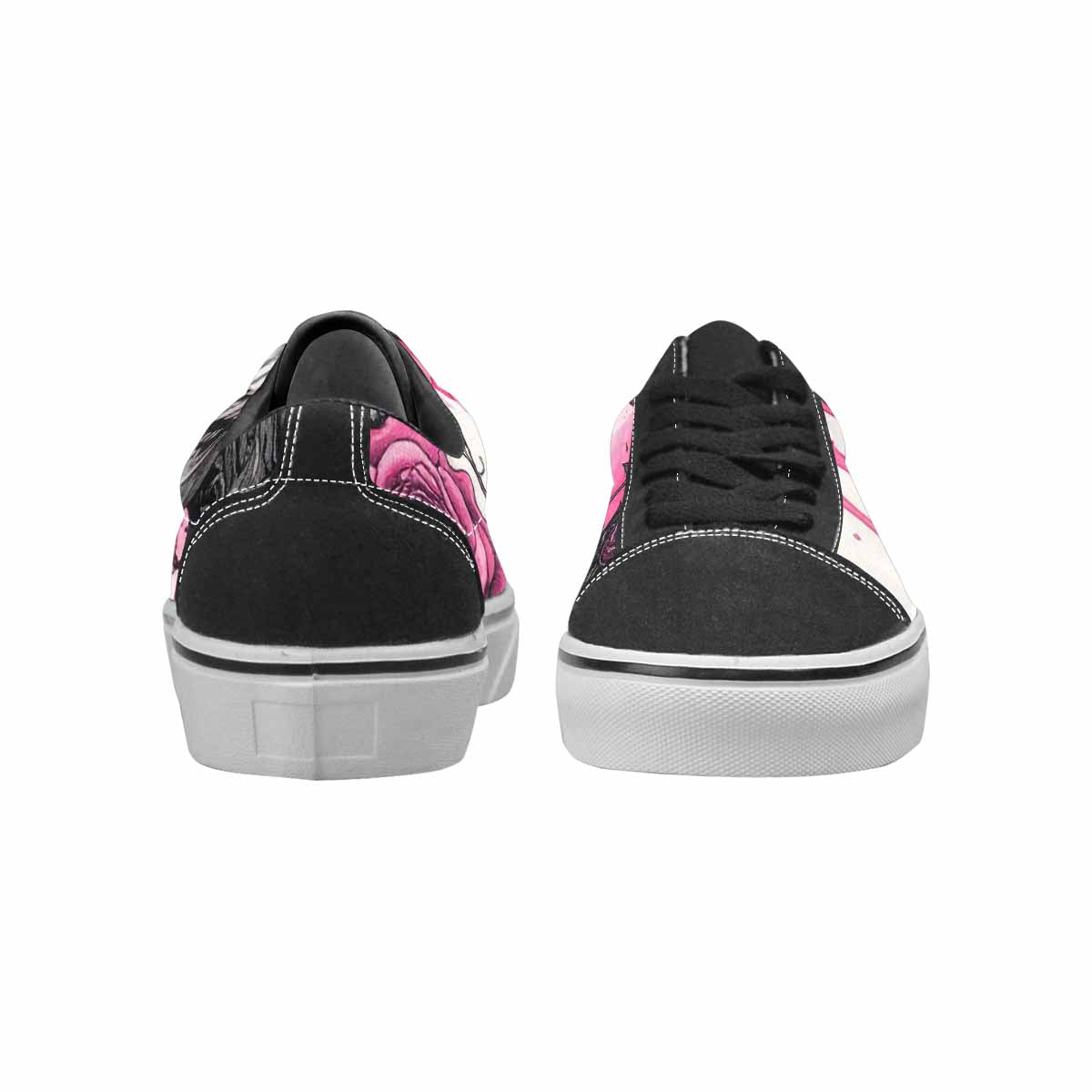 WOMEN'S Skull Roses Lace-Up Canvas Surreal Custom Shoes