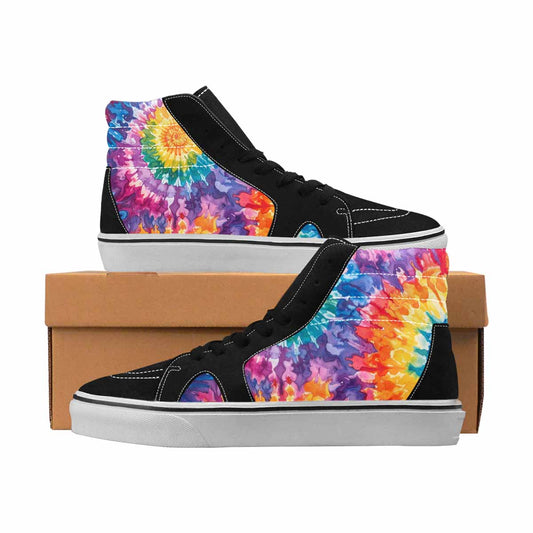 MEN'S Tie Dye High Top Canvas Custom Fashion Dreamcore All Over Print Shoes