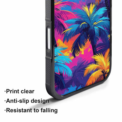 iPhone 17 Pro Max Case — Chrome Bling Palm Original Art, Customized Protective Case