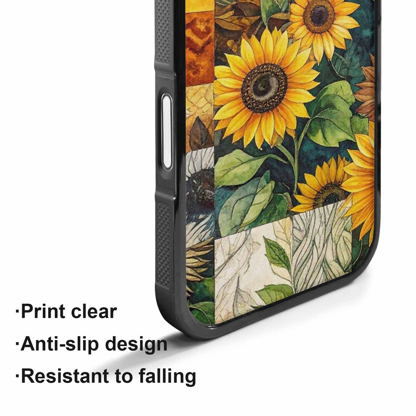 iPhone 17 Case — Small Sunflower Pattern, Randomly Floral, Custom Made Phone Cover