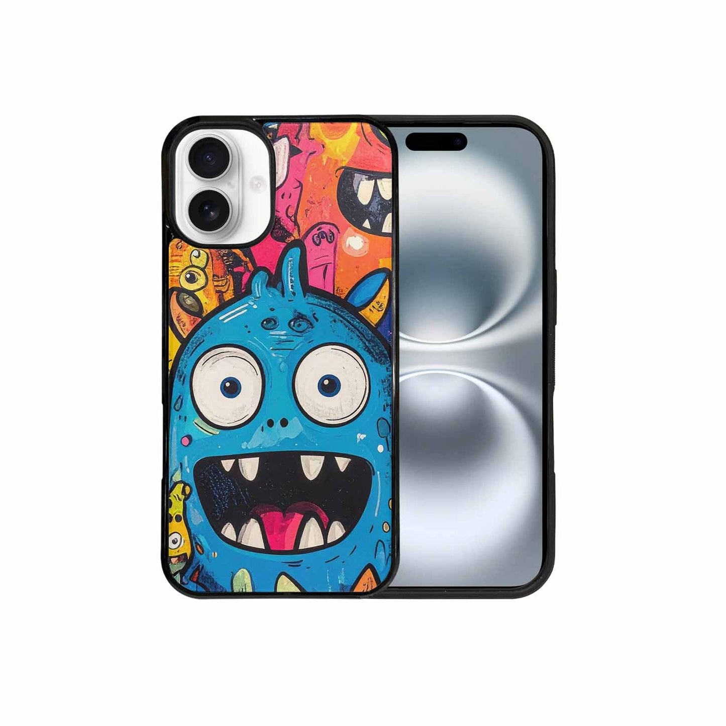 iPhone 16 Plus Case — Goofy Cartoon Monster, Custom Print Case Cover
