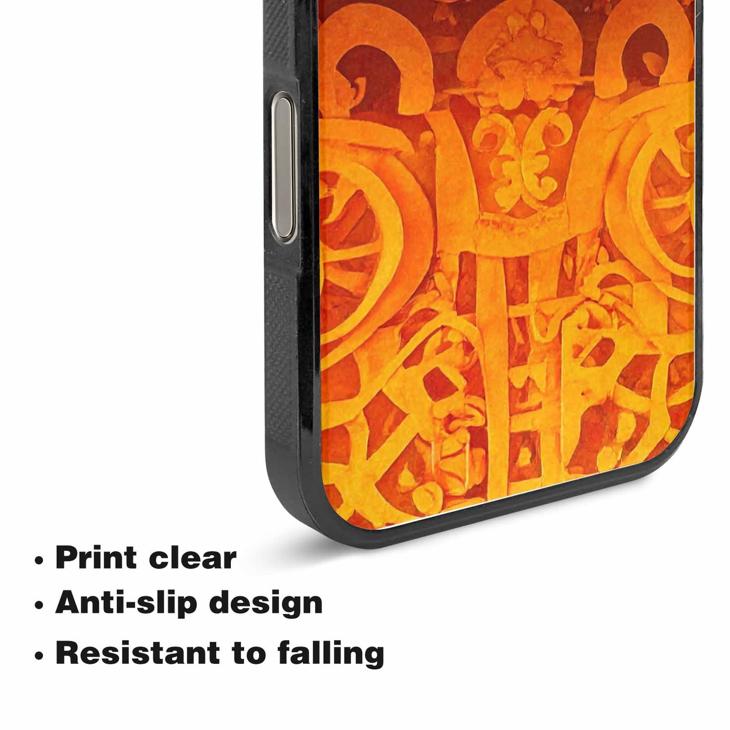 iPhone 15 Pro Max Case — Marigold Day Of The Dead Marigold, Custom Print Case Cover