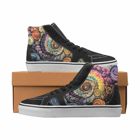 WOMEN'S Tie Dye High Top Canvas Personalized Dreamcore Custom Sneakers