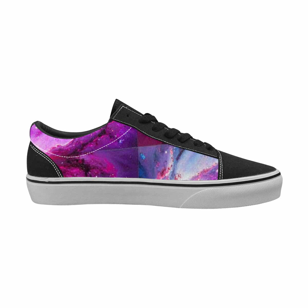 WOMEN'S Galaxy Nebula Galaxy Nebula Lace-Up Canvas Melting Art Custom Sneakers