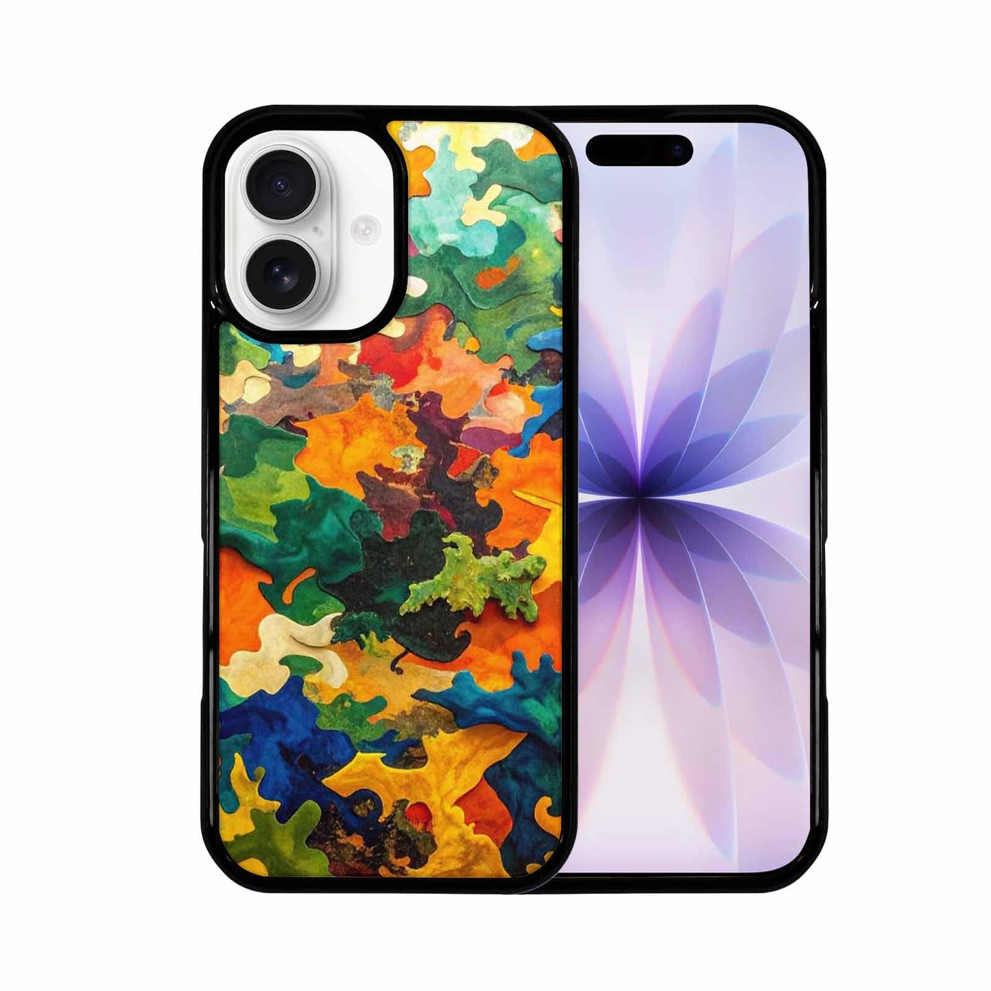 iPhone 17 Case — Camo Patches Full Color Camo, Custom Printed Phone Case