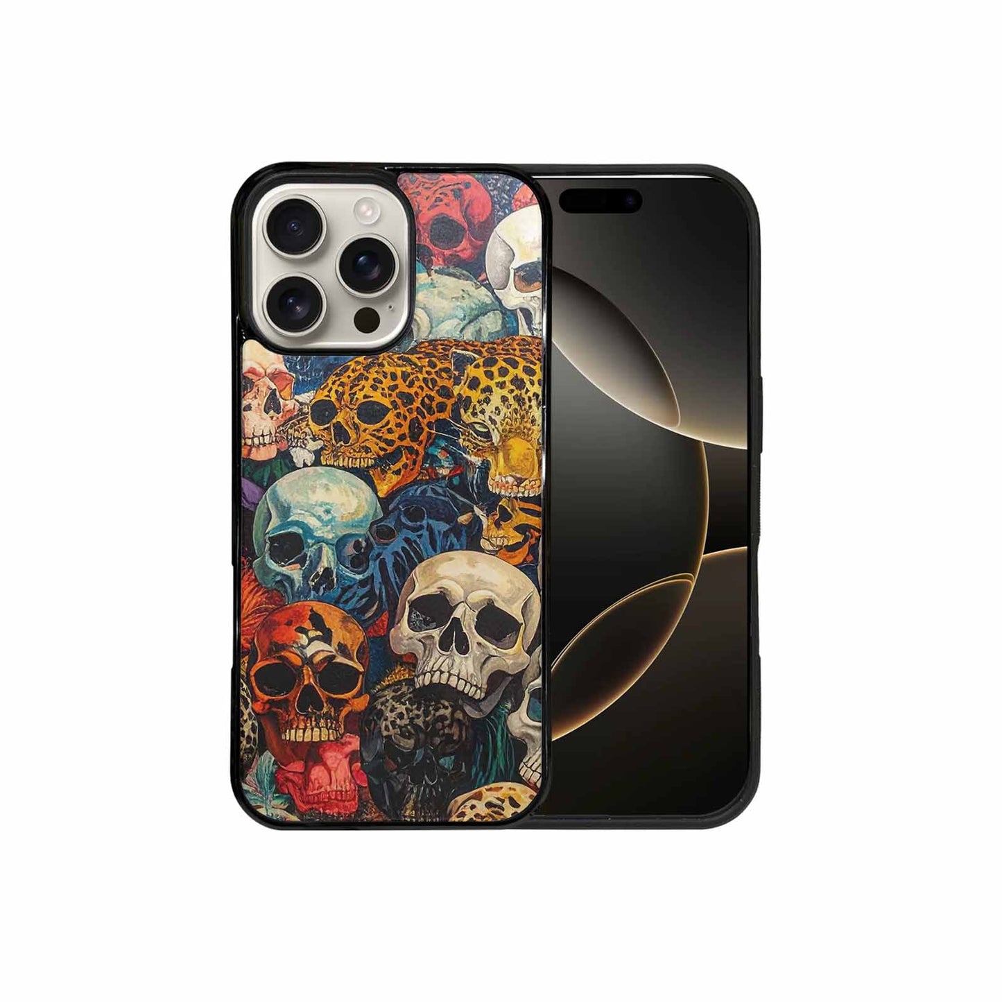 iPhone 16 Pro Max Case — Skulls Animal Printskulls Patt, Unique Phone Case Design
