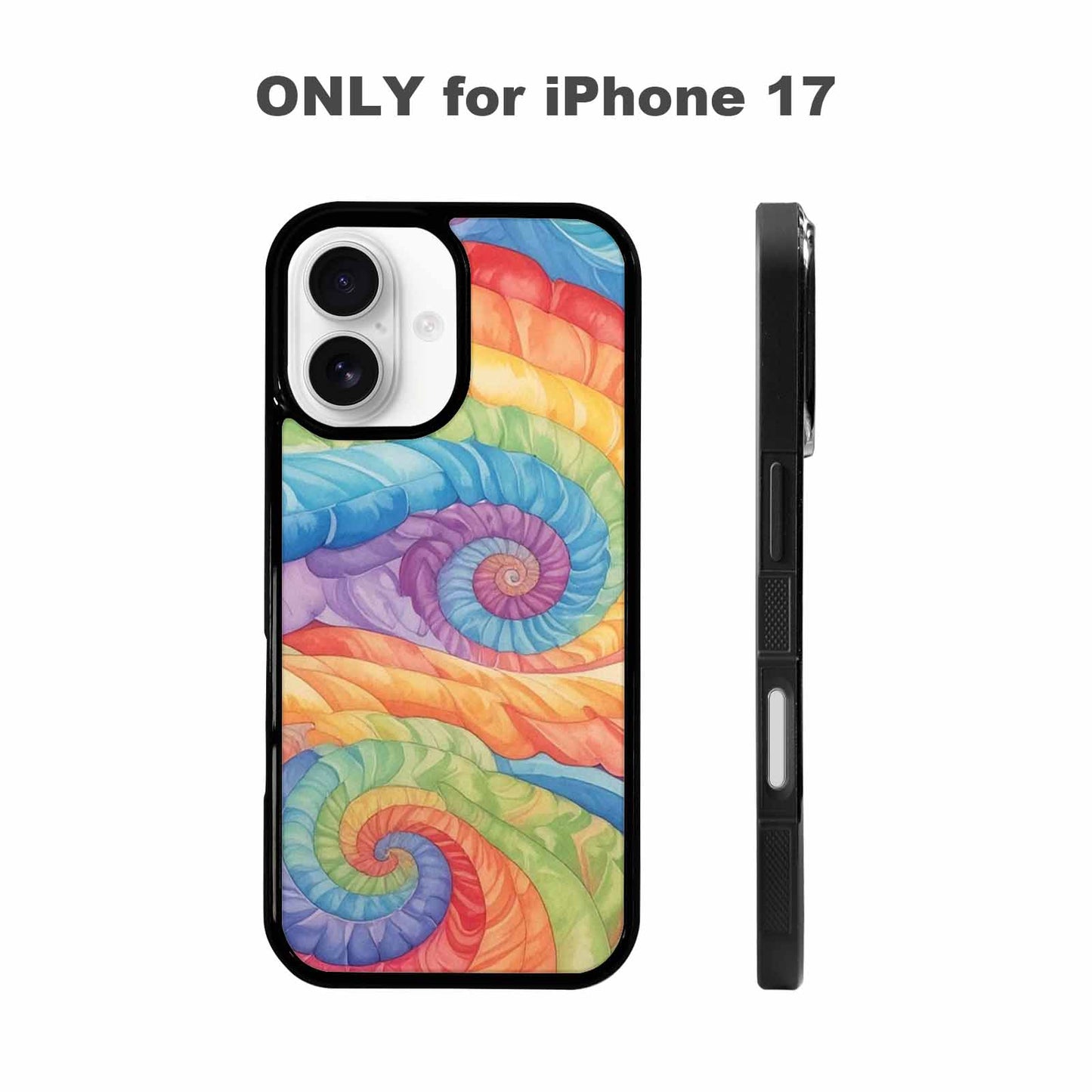 iPhone 17 Case — Tie Dye Swirls Tie Dye Tie, Customized Protective Case