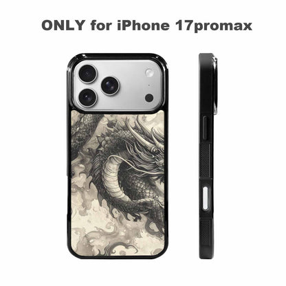 iPhone 17 Pro Max Case — Retro Dragons Flame Retro Vintage, Original Design Phone Case